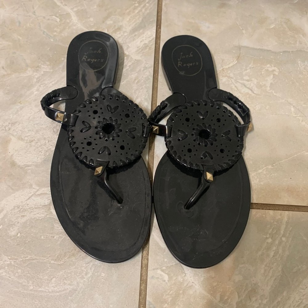 Black Jelly Jack Rogers